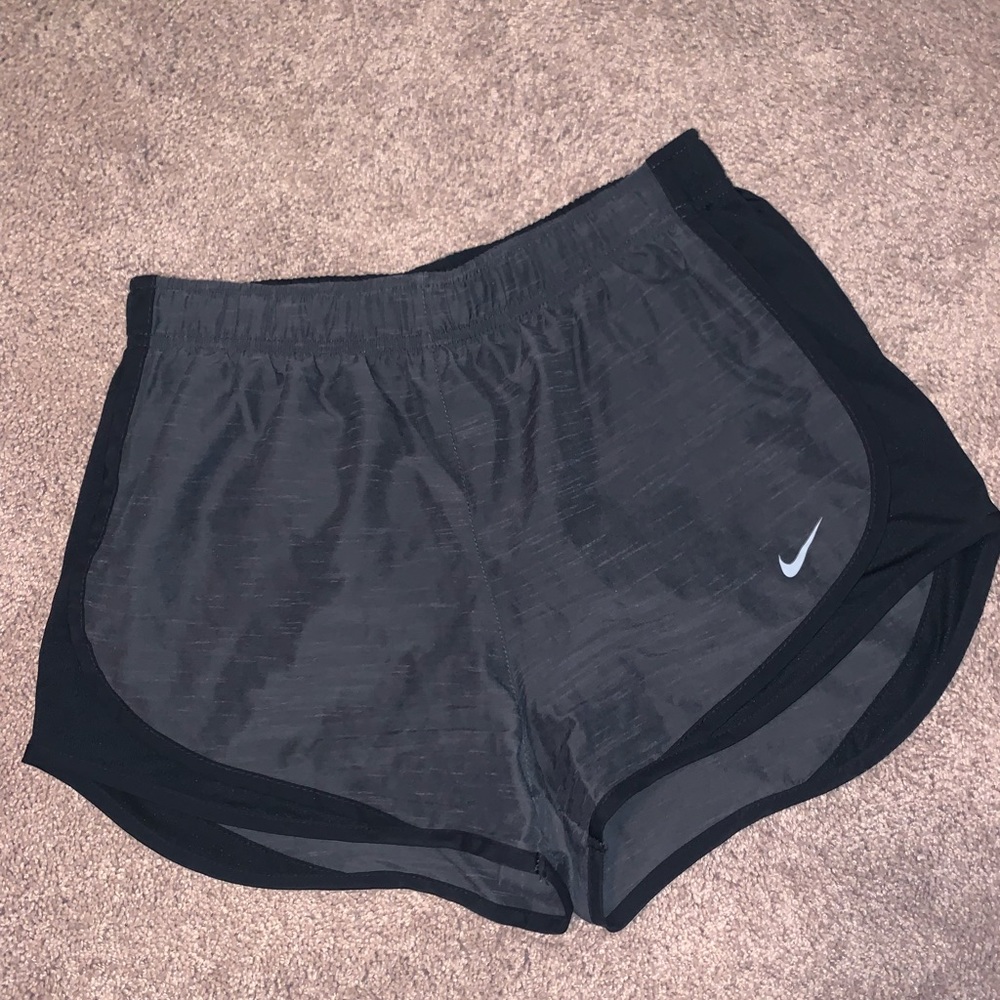 black & grey nike tempo shorts